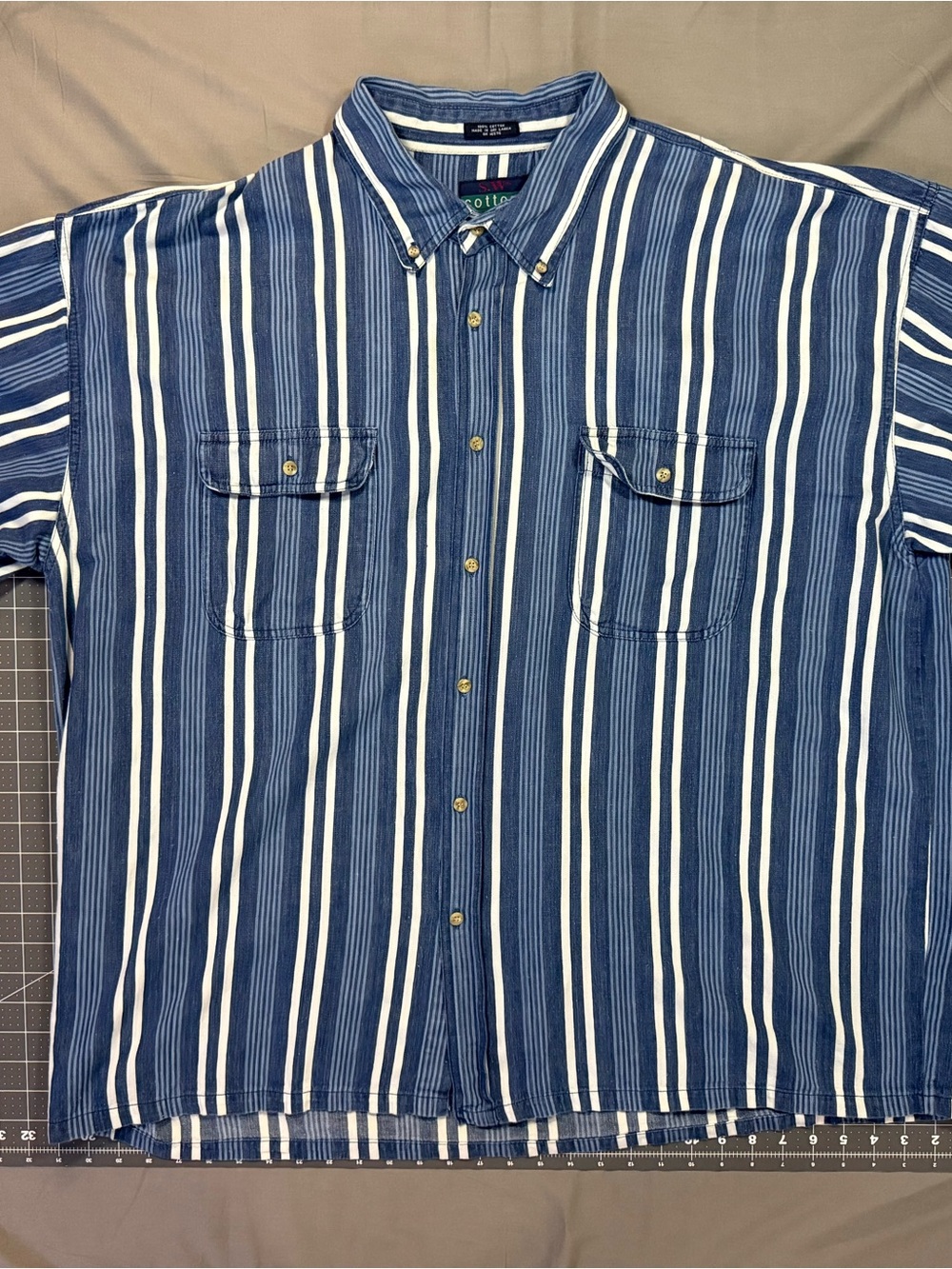 Vintage 1990s S.W. Cottons short-sleeve button-up